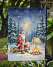 Load image into Gallery viewer, Santa Claus Camping by the Fire Christmas Garden Flag