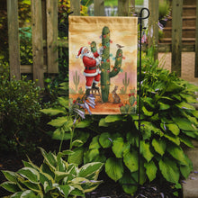 Load image into Gallery viewer, Santa Claus Decorating a Cactus Christmas Garden Flag