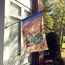 Load image into Gallery viewer, Santa Claus Delivering Gifts in an Old Pickup  Christmas House Flag