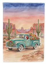 Load image into Gallery viewer, Santa Claus Delivering Gifts in an Old Pickup  Christmas Garden Flag
