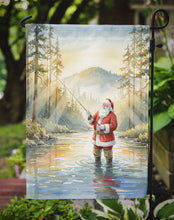 Load image into Gallery viewer, Santa Claus Fly-Fishing at Sunrise Christmas Garden Flag
