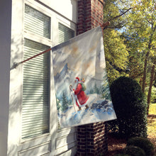 Load image into Gallery viewer, Santa Claus Hiking in the Mountains Christmas House Flag