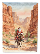 Load image into Gallery viewer, Santa Claus in the Desert Canyon Christmas House Flag