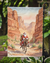 Load image into Gallery viewer, Santa Claus in the Desert Canyon Christmas Garden Flag