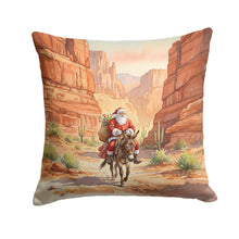 Load image into Gallery viewer, Santa Claus in the Desert Canyon Christmas Throw Pillow