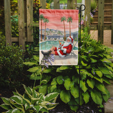 Load image into Gallery viewer, Santa Claus in Palm Springs Christmas Garden Flag