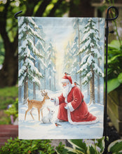 Load image into Gallery viewer, Santa Claus in the Forest with Wildlife Christmas Garden Flag