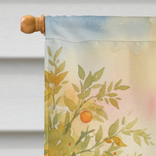 Load image into Gallery viewer, Santa Claus in the Orange Grove Christmas House Flag