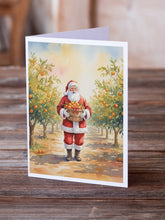 Load image into Gallery viewer, Santa Claus in the Orange Grove Christmas Greeting Cards Pack of 8