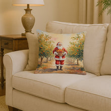Load image into Gallery viewer, Santa Claus in the Orange Grove Christmas Throw Pillow