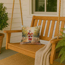 Load image into Gallery viewer, Santa Claus in the Orange Grove Christmas Throw Pillow