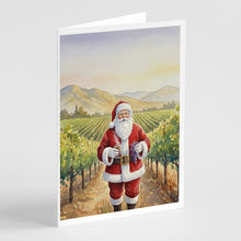 Load image into Gallery viewer, Santa Claus in the Vineyard Christmas Greeting Cards Pack of 8