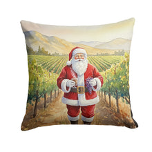 Load image into Gallery viewer, Santa Claus in the Vineyard Christmas Throw Pillow