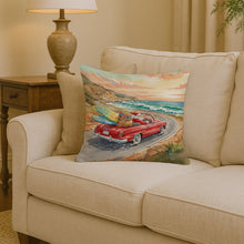 Load image into Gallery viewer, Santa Claus on Route 1 Christmas Throw Pillow