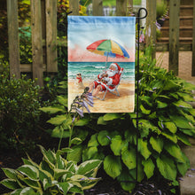 Load image into Gallery viewer, Santa Claus on the Beach Christmas Garden Flag