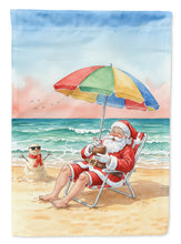 Load image into Gallery viewer, Santa Claus on the Beach Christmas Garden Flag