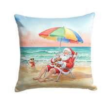 Load image into Gallery viewer, Santa Claus on the Beach Christmas Throw Pillow