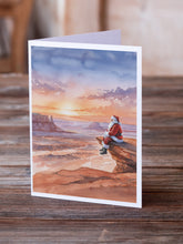 Load image into Gallery viewer, Santa Claus on the Red Rocks Christmas Greeting Cards Pack of 8