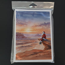 Load image into Gallery viewer, Santa Claus on the Red Rocks Christmas Greeting Cards Pack of 8