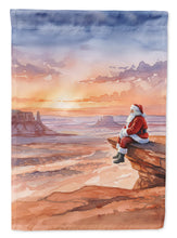 Load image into Gallery viewer, Santa Claus on the Red Rocks Christmas Garden Flag
