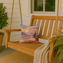 Load image into Gallery viewer, Santa Claus on the Red Rocks Christmas Throw Pillow