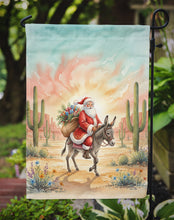 Load image into Gallery viewer, Santa Claus Riding a Burro Christmas Garden Flag