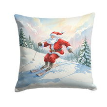 Load image into Gallery viewer, Santa Claus Skiing Downhill Christmas Throw Pillow