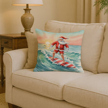 Load image into Gallery viewer, Santa Claus Surfing Christmas Morning Christmas Throw Pillow