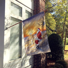 Load image into Gallery viewer, Santa Claus Watching the Sunset Christmas House Flag