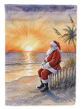 Load image into Gallery viewer, Santa Claus Watching the Sunset Christmas House Flag