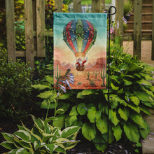 Load image into Gallery viewer, Santa Claus with a Hot-Air Balloon Christmas Garden Flag