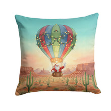 Load image into Gallery viewer, Santa Claus with a Hot-Air Balloon Christmas Throw Pillow