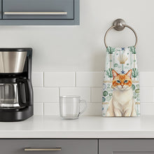 Load image into Gallery viewer, Flame Point Cat Coastal Sea Glass Kitchen Towel