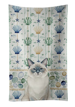 Load image into Gallery viewer, Ragdoll Blue Point Cat Coastal Sea Glass Kitchen Towel