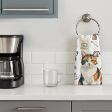 Load image into Gallery viewer, Calico Cat Coffee Time Kitchen Towel