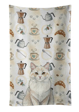 Load image into Gallery viewer, Cream and White Cat Coffee Time Kitchen Towel