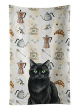 Load image into Gallery viewer, Persian Black Cat Coffee Time Kitchen Towel