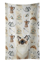 Load image into Gallery viewer, Ragdoll Seal Point Cat Coffee Time Kitchen Towel