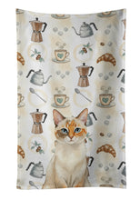 Load image into Gallery viewer, Tortie Point  Cat Coffee Time Kitchen Towel