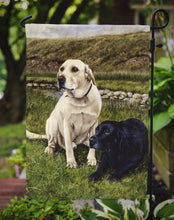 Load image into Gallery viewer, Yellow and Black Labradors Garden Flag – Decorative Outdoor Yard Flag FRF0018GF