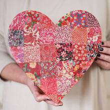 Load image into Gallery viewer, Fabric-Faced Pallet Hearts