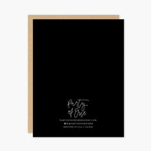 Load image into Gallery viewer, Feminist Dad For The Win Greeting Card in Black | 4.5" x 5.3" Blank Card