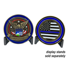 Load image into Gallery viewer, GG-001 CBP Field Operations Challenge Coin Field Ops Thin Blue Line Police Officer