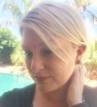 Load image into Gallery viewer, Mocha Brown Midi Cube Stud Earrings