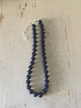 Load image into Gallery viewer, Navy Blue Marco Lucite Beaded Necklace