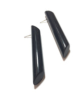 Load image into Gallery viewer, Black Couture Mega Stick Stud Statement Earrings