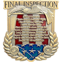 Load image into Gallery viewer, BL17-012 Kabul Afghanistan Final Inspection Memorial Challenge Coin Marines Navy August 26 2021 13 Soldiers