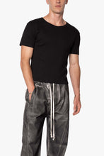 Load image into Gallery viewer, Fitted Ribbed Tee - Black
