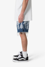 Load image into Gallery viewer, Flame Denim Shorts - Blue