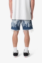 Load image into Gallery viewer, Flame Denim Shorts - Blue